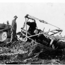 Tractor Fallen in Ditch