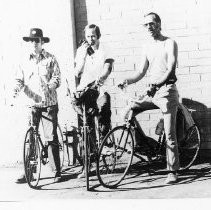 Three Men on Bicycles