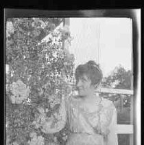 Two women and flowers