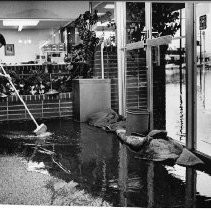 Flood Water Entering Furniture Store