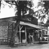 Old store with gas pump