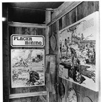 Placer gold mining exhibit