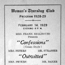 The Woman's Thursday Club of Fair Oaks Program Guide