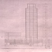 Views of the Sacramento Housing and Redevelopment Agency (SHRA) projects. This view are the plans for the Renaissance Tower to be built at 801 K Street in Sacramento