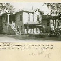 View of old houses on M and N Streets