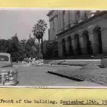 California State Capitol walkway under constrcution