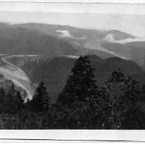 "Klamath River above Requa - under fog."