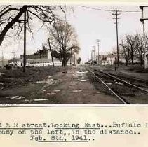 R street rail line at 18th street