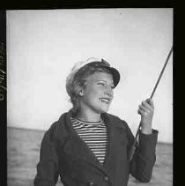 Woman holding a rope