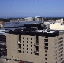 View of the Traveler's Hotel during reconstruction