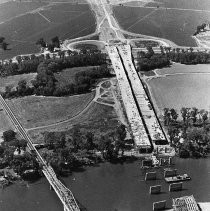 Construction of I-5 over American River in Sacramento