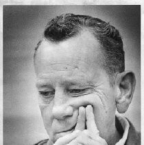 CM. Sgt. Wyatt E. Duzenbury flight engineer aboard the Enola Gay when the first atomic bomb was dropped on Japan