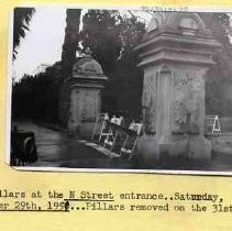 Pillars at N Street entrance to Capitol