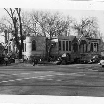 Old School Administration Building under demolition