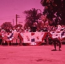 View of the festivities for the Sacramento Redevelopment Agency's groundbreaking ceremonies including speeches by local dignitaries