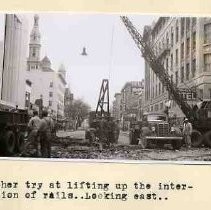 Removing street car tracks