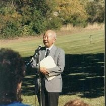 Tule Lake Linkville Cemetery Project 1989: Henry Taketa Delivers A Speech