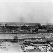 Exterior view of the Southern Pacific Railyard at Sacramento