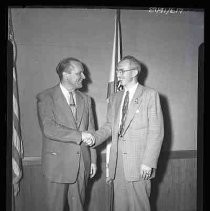 Two men shaking hands