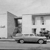 Exterior view of apartment building