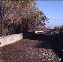 Inscription on slide reads: "Old Sac Waterfront. North of Tower Bridge. "