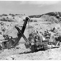 Heavy Equipment at Folsom Dam Site
