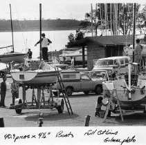 Sailboats Readied for Regatta