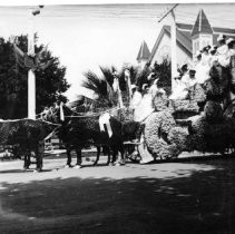 Horse drawn carriage, parade float