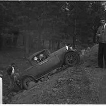 A car going up an incline