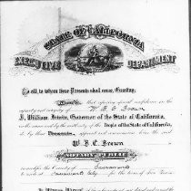 Notary Public certificate for W.B.C. Brown