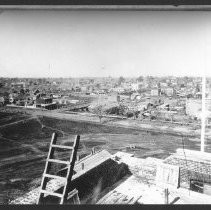 View of Sacramento from incomplete Capitol building