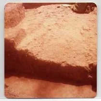 Photographs of landscape of Bolinas Bay. Close up of trench at dig site