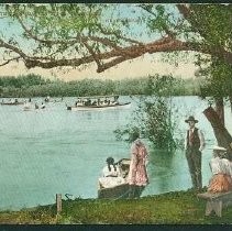 Boating on the San Joaquin River, near Fresno, California