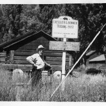 Exterior view of the Cressler and Bonner Trading Post, Landmark #14, established in Cedarville, Modoc, County