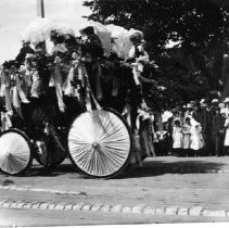 Horse drawn carriage, parade float