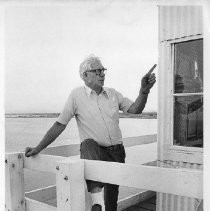 John Fisher, bridge tender on the Antioch span soon to be replaced by new concrete toll span
