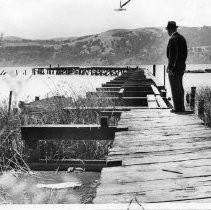 Benicia Rises Again-Hartley Russell of Benicia has ventured as far as he can on the dilapidated dock