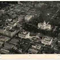 Aerial view of state capitol