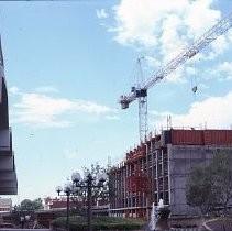 Views of the Holiday Inn Hotel downtown under construction at 4th and 5th Streets on K Street