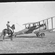 An airplane marked U.S. MAIL