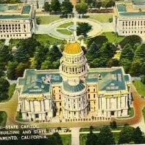 State Capitol, State Office Building and State Library, Sacramento, California