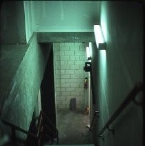 View of the Liberty House interior showing a back stairwell in the Downtown Plaza on K Street also known as the K Street Mall