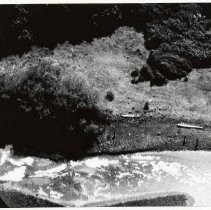 Photographs of landscape of Bolinas Bay. aerial