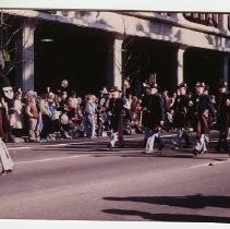 View of the parade in Sacramento to celebrate the completion of the California State Capitol restoration project