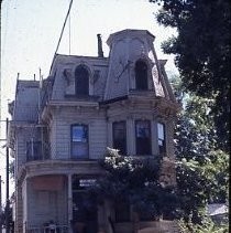 View of a three story Victorian House