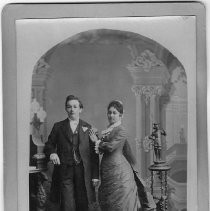 Wedding portrait of Otto A. Wilhelm and Amanda Shuck