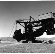 San Luis Dam construction equipment