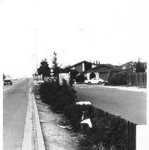 Street with half fence