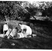 Family on a picnic