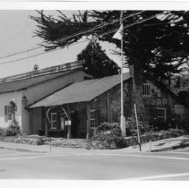 View of the First Theatre in California in Monterey County. Landmark #136